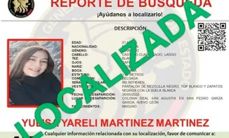 Encuentran con vida a mujer de 21 años desaparecida en San Pedro