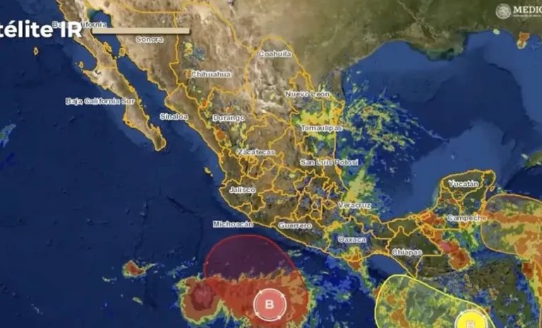 Pronostica Sistema Meteorológico Nacional formación de ciclón tropical ‘Blas’ en el Pacífico