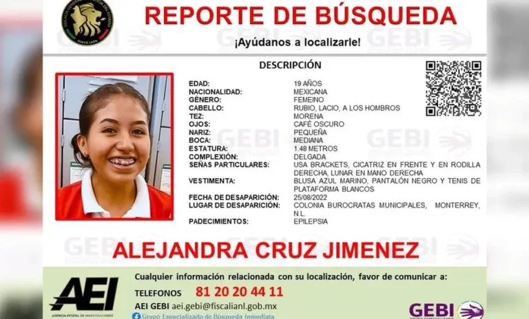 Joven de 19 años desaparece en Monterrey; tiene epilepsia y problemas cardíacos