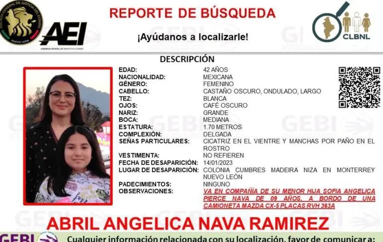 NL: Reportan desaparición de madre e hija en zona Cumbres