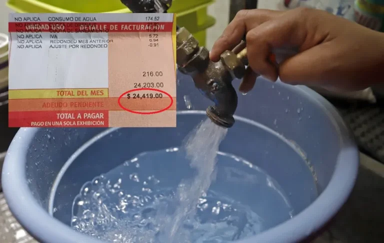 Denuncian en Guadalupe cobro de más de 20 mil pesos en recibo de agua