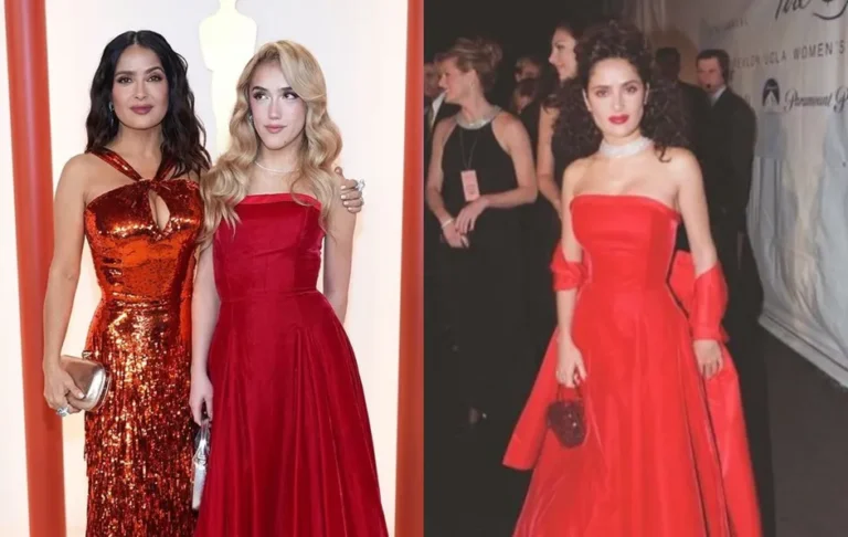 Hija de Salma Hayek porta vestido que utilizó su madre hace 25 años