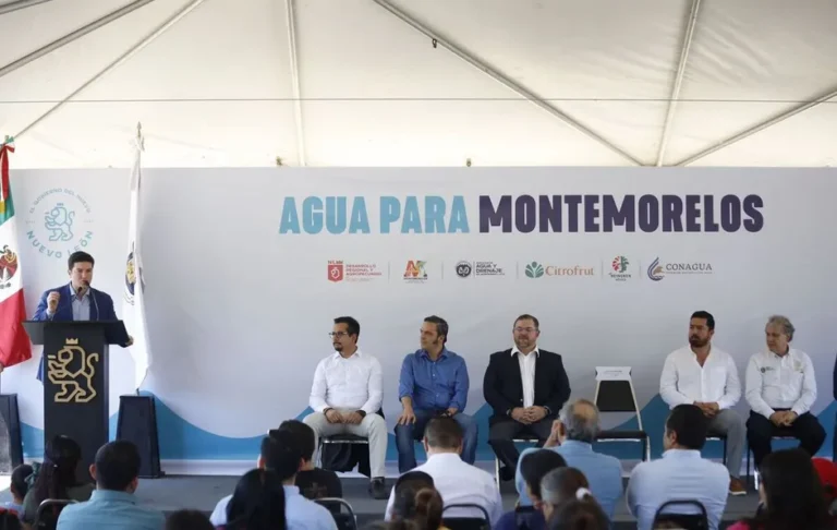 Apoyan empresas Heineken y Citrofrut con pozos de agua en Montemorelos