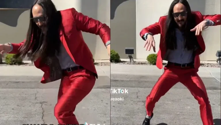 Presume Steve Aoki sus pasos de baile con ‘Ella baila sola’ de fondo