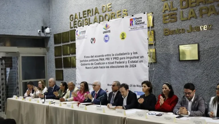 Pactan partidos de NL y ONG gobierno de coalición para elecciones del 2024