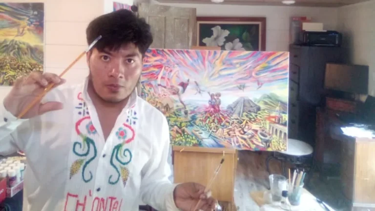 Jorge Domínguez, el pintor huasteco que recorre el mundo