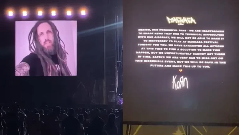 Abuchean a Korn tras cancelar concierto en Machaca Fest 2023 por «problemas técnicos»