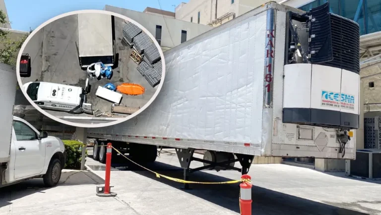 Instalan caja de refrigeración para almacenar cadáveres por saturación en el Semefo