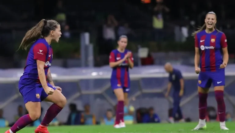 Barcelona Femenil vence al América en duelo amistoso