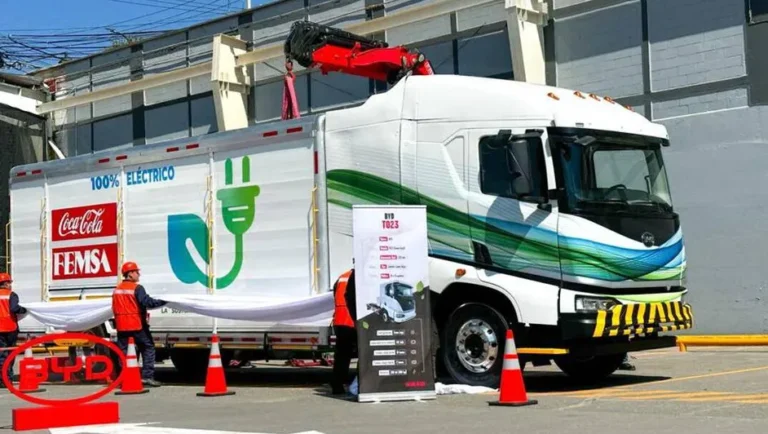Prueba Coca-Cola Femsa nuevo prototipo de camión eléctrico