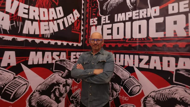 Eko de la Garza presenta mural efímero en el Museo Casa León Trotsky