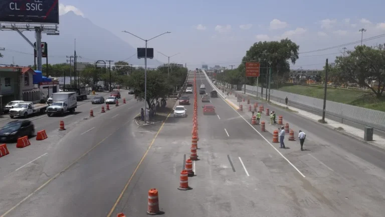 Abren circulación de segunda etapa de puente Churubusco en Monterrey