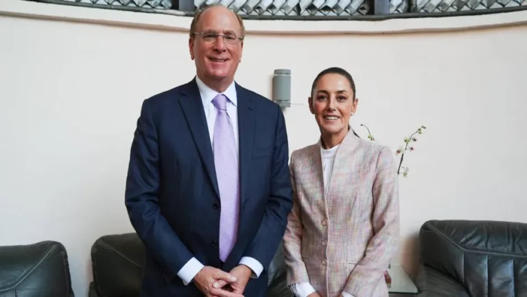 Claudia Sheinbaum se reúne con Larry Fink de BlackRock 