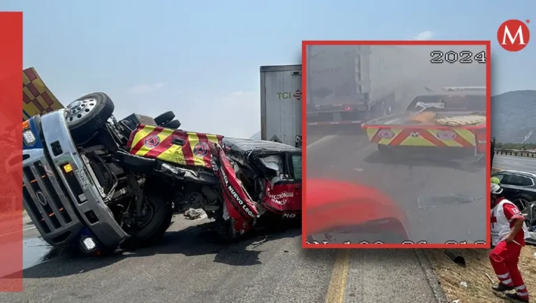 Captan en video accidente en donde murió elemento de PC de García