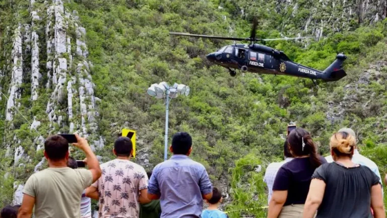 Rescatan a familias en la Huasteca, Nuevo León en helicópteros tras tormenta ‘Alberto’