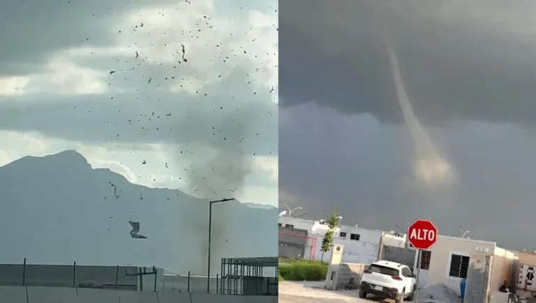 Tromba terrestre sorprende a habitantes de Salinas Victoria