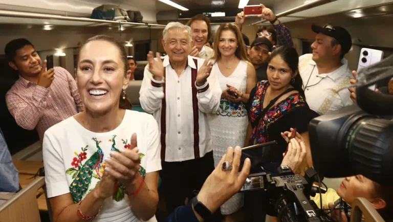 Sheinbaum y gobernadores despiden a AMLO en gira por Tren Maya