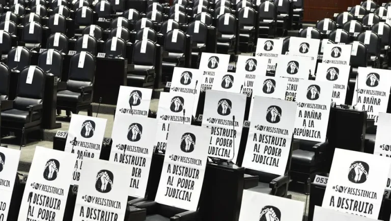 Oposición no asiste a declarar constitucionalidad de reforma judicial en San Lázaro