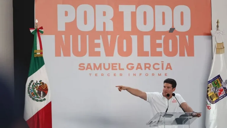 Samuel García rinde tercer informe en el municipio de Juárez, NL