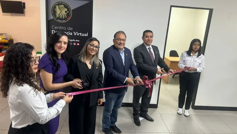 Inauguran Escobedo y Fiscalía de Nuevo León centro de denuncia virtual