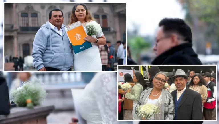 Parejas sellan su amor oficialmente en bodas colectivas en Monterrey