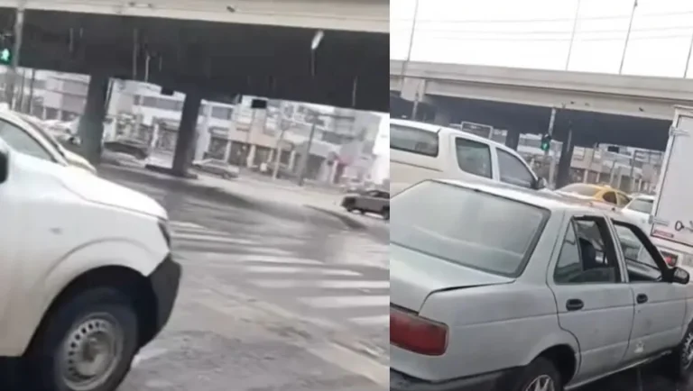Reportan caída de granizo en avenida Garza Sada, Monterrey