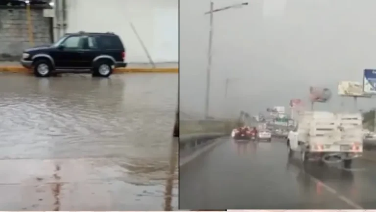 Reportan lluvias y tormenta eléctrica en varios municipios de Nuevo León