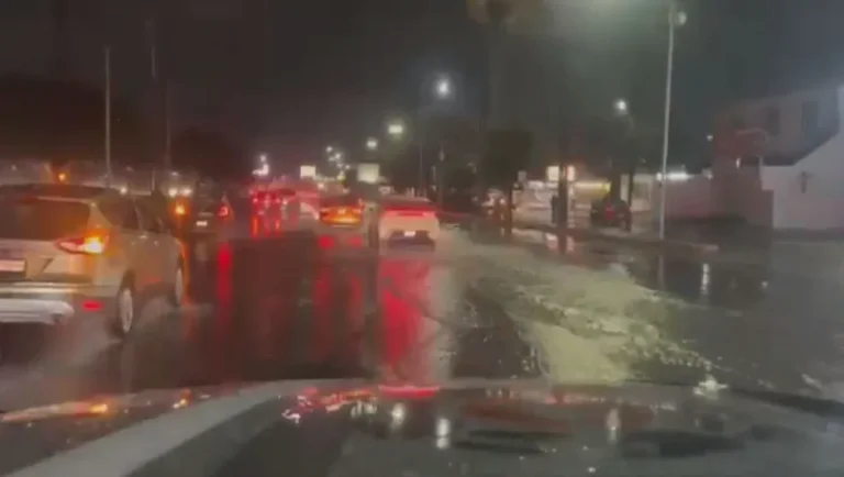 Registran fuertes lluvias y caída de granizo en algunos municipios de NL