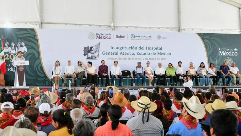 Sheinbaum y Delfina Gómez inauguran universidad y hospital en Estado de México
