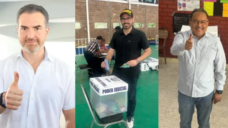 Políticos de NL acuden a emitir su voto; Samuel García no se presentó a la casilla