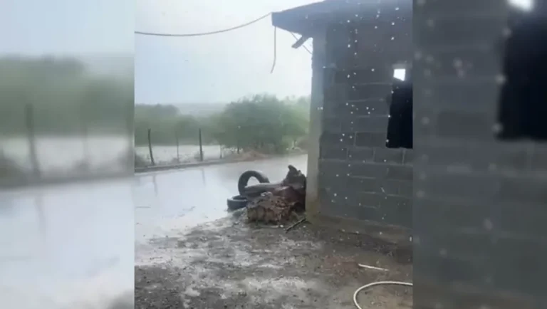 Municipios de Nuevo León registran fuertes lluvias y ráfagas de viento