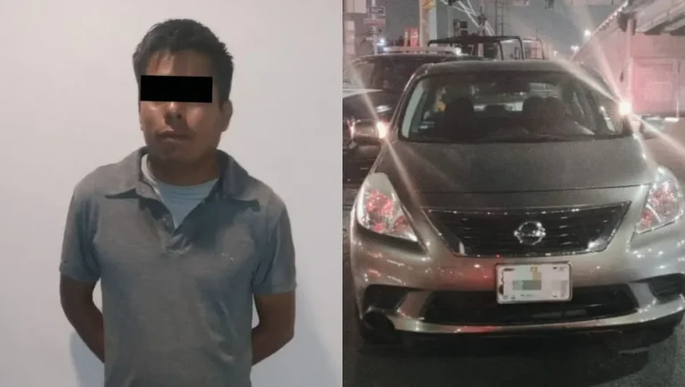 Detienen a hombre en auto con reporte de robo en Guadalupe