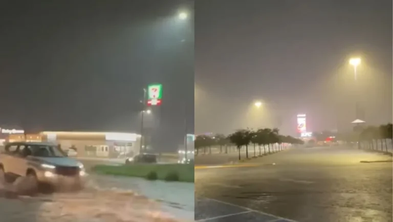 Registran fuerte lluvia en zonas del Área Metropolitana; cierran algunas vialidades