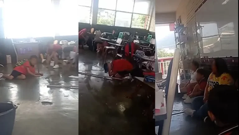 Estudiantes se resguardan tras balacera en inmediaciones de escuelas en la colonia Croc
