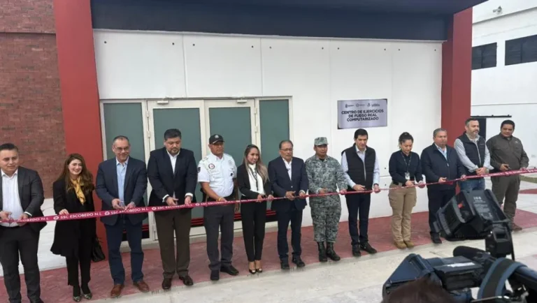 Escobedo inaugura Centro de Ejercicios de Fuego Real para policías