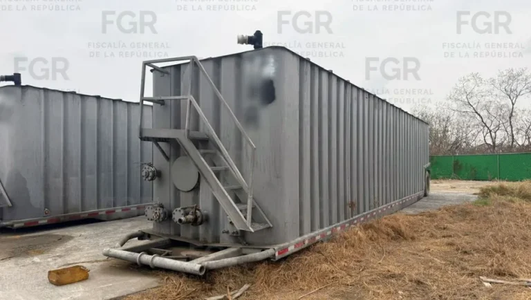 Decomisan 170 mil litros de combustible tras operativos de la FGR en Cadereyta