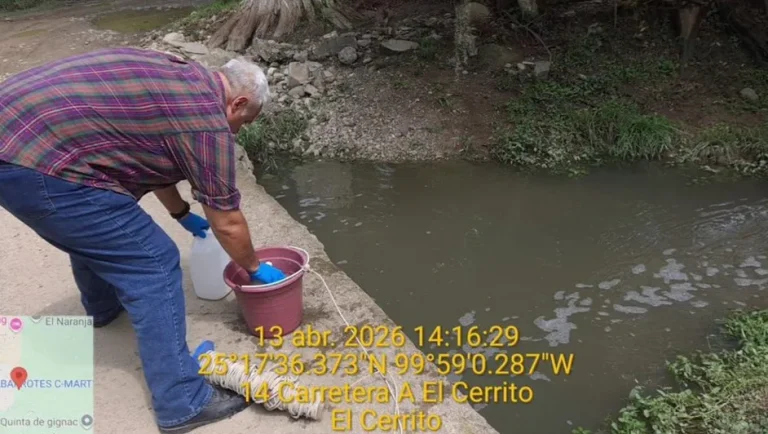 Detectan contaminación en arroyo Los Ébanos de Allende; AyD Drenaje repara falla estructural