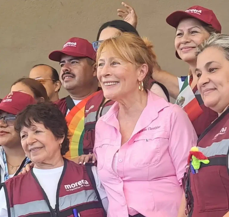 Tatiana Clouthier llama a defender soberanía nacional durante asamblea en Guadalupe
