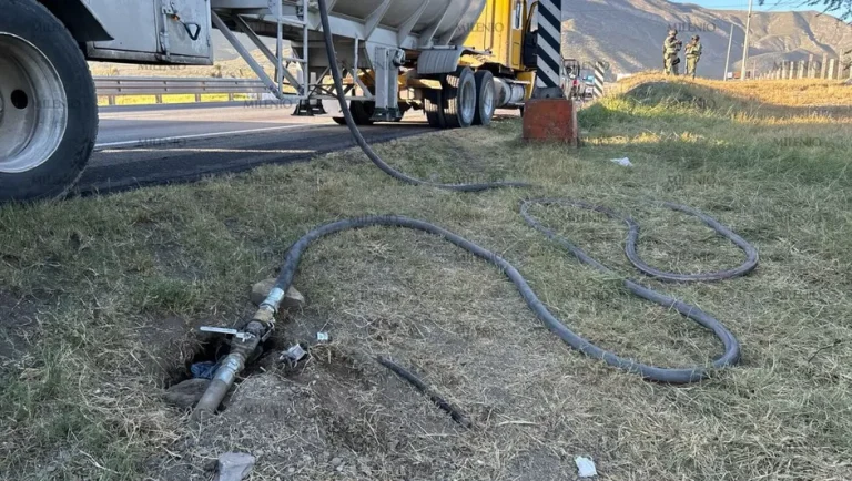 Detectan toma clandestina para robo de hidrocarburo en carretera Monterrey-Saltillo