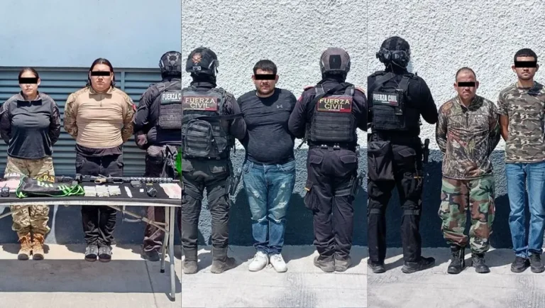 Detienen a seis con armas y drogas en Sabinas Hidalgo; entre ellos un adolescente de 15 años